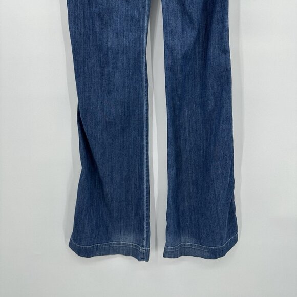 vintage Y2K 7 FOR ALL MANKIND bootcut jeans flare mid rise medium wash blue 27 - Picture 9 of 11